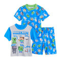 3-piece Poly Pajama Shorts Set H71284