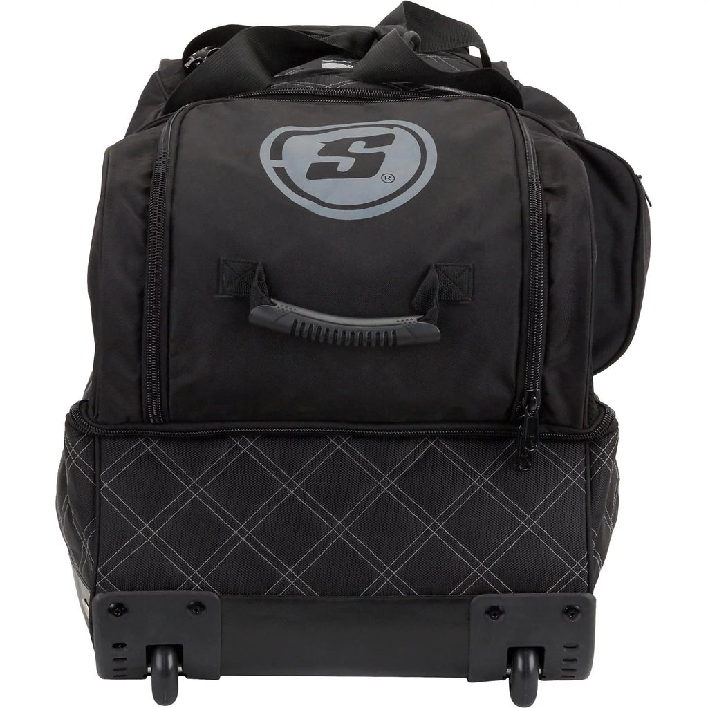 Large Multi-Compartment Nylon Travel Gear Bag with Wheels C54565