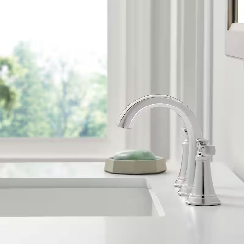 8 in. Widespread Double Handle Bathroom Faucet Polished Chrome 2-Pack V175