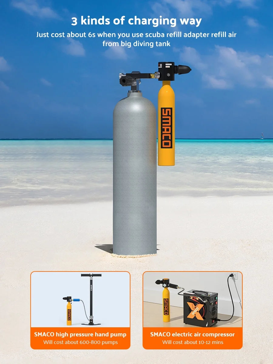 Black 0.5L Mini Scuba Tank D148