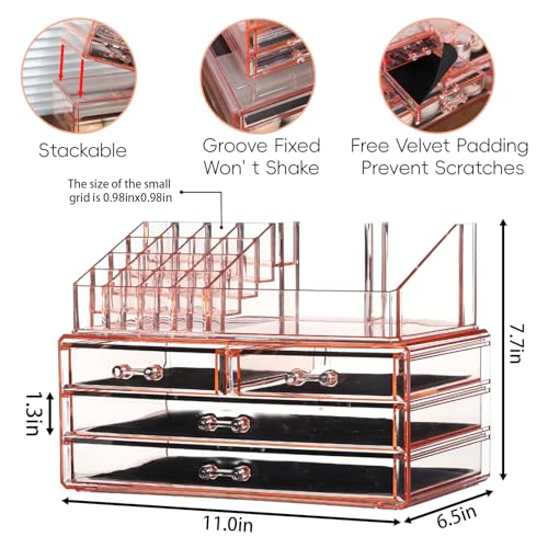 Clear Acrylic 10 Drawer Makeup Storage Organizer O846719