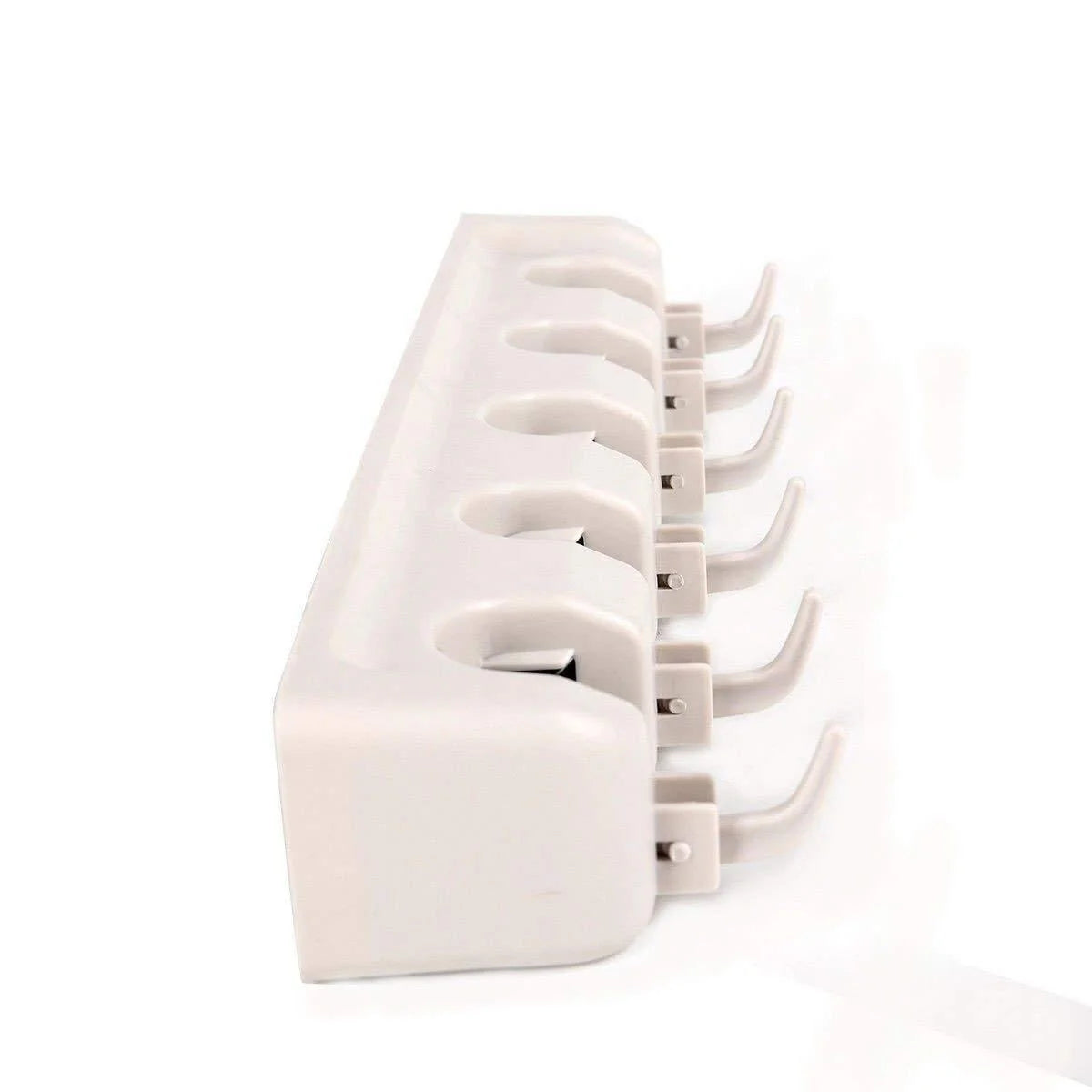 White Wall Mounted Mop & Broom Hanger S1524