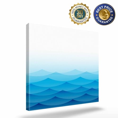 Blue Ocean Waves Canvas Print Wall Art Painting M58478