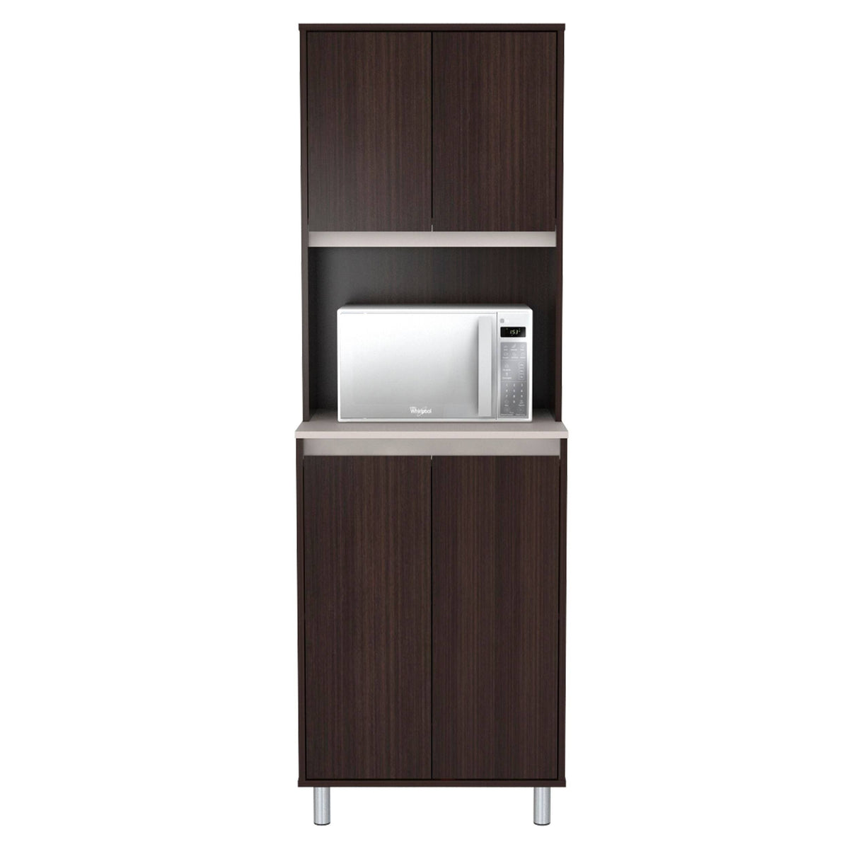 4-Door Cabinet with Open Space A489578