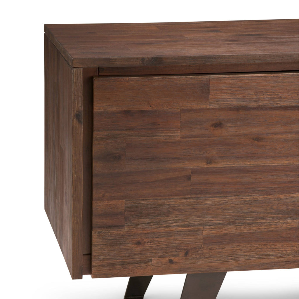 Solid Acacia Wood 63 inch Wide TV Media Stand Q5516