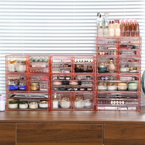 Clear Acrylic 10 Drawer Makeup Storage Organizer O846719