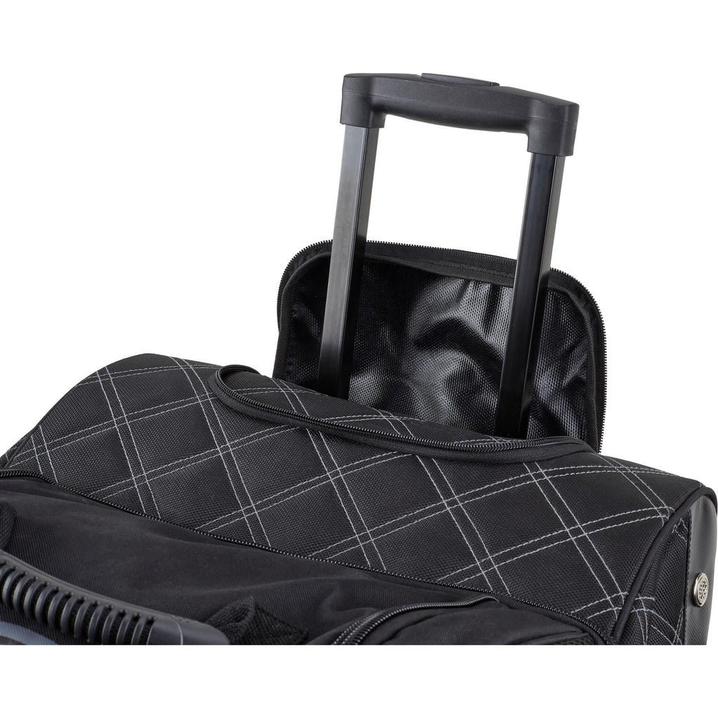 Large Multi-Compartment Nylon Travel Gear Bag with Wheels C54565