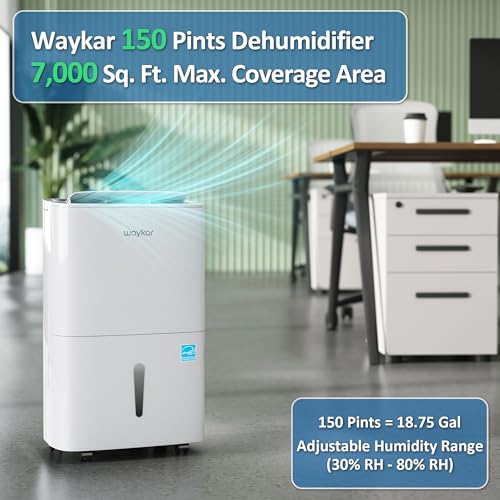 120 Pints Energy Star Home Dehumidifier with Drain Hose V9267