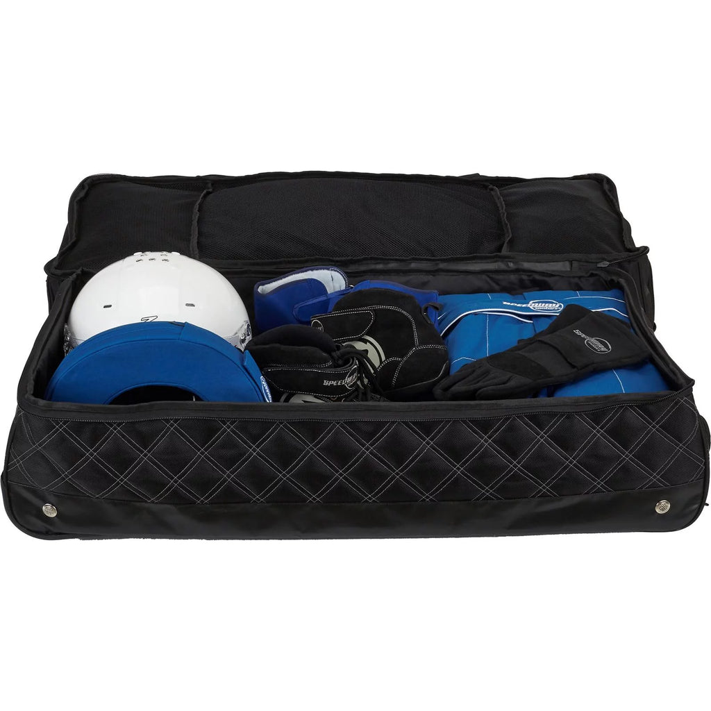 Large Multi-Compartment Nylon Travel Gear Bag with Wheels C54565
