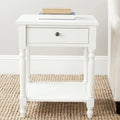 White Storage Drawer Nightstand P280472
