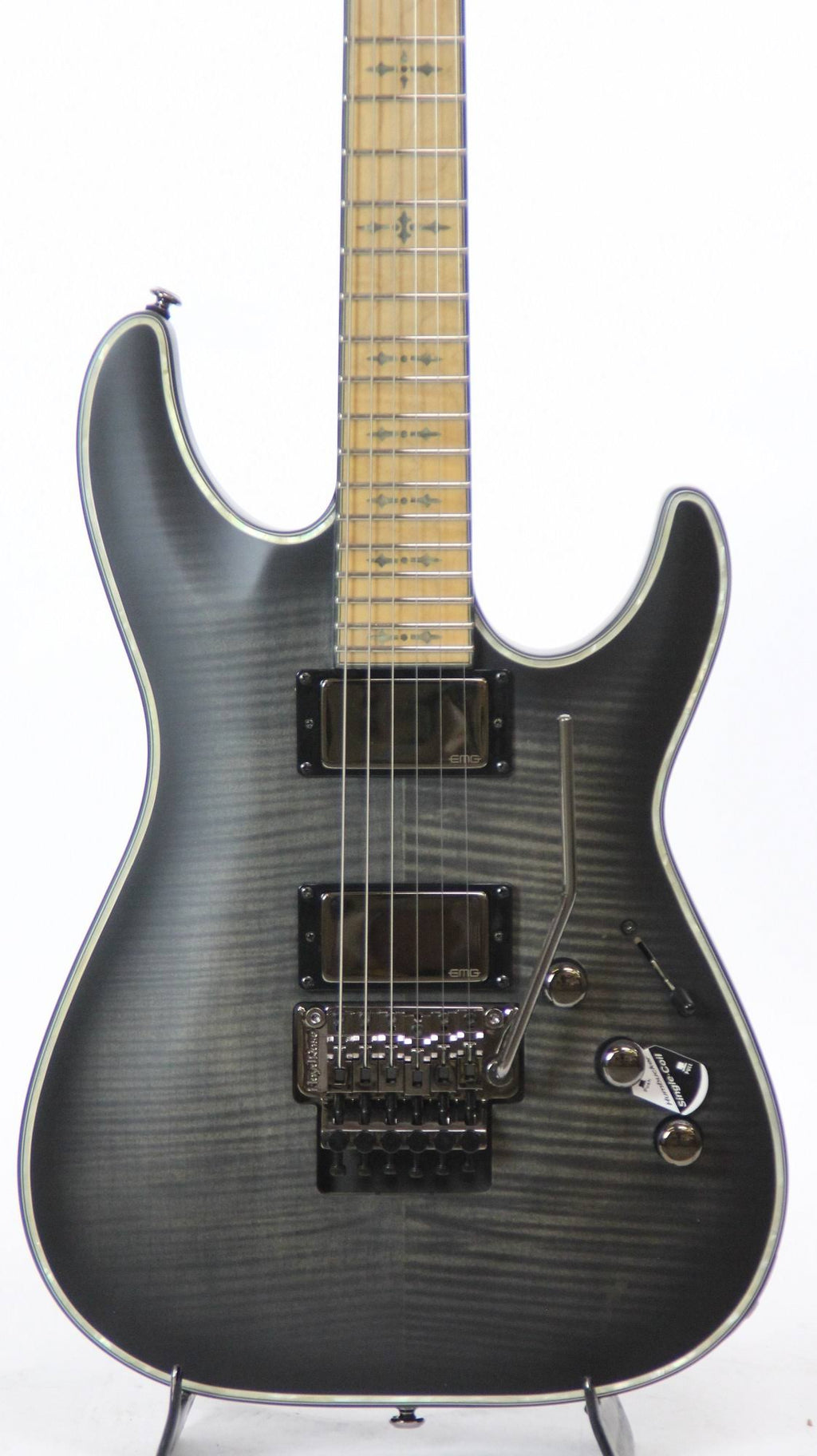 See-Thru Black Satin Electric Guitar H185