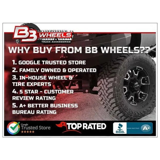 17x9 5x120.65 Black 45 mm Wheels A80790