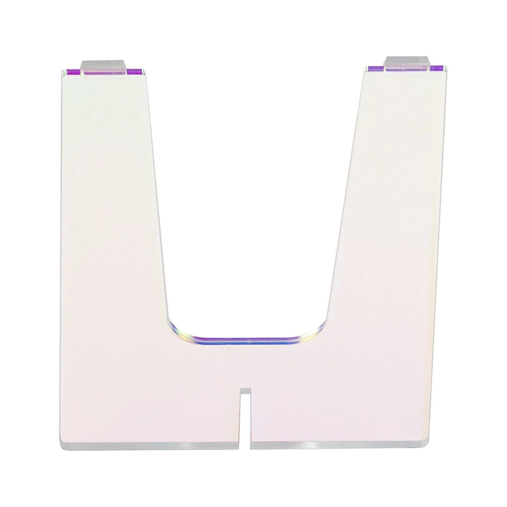 18 inch Acrylic Iridescent Side Table U12619