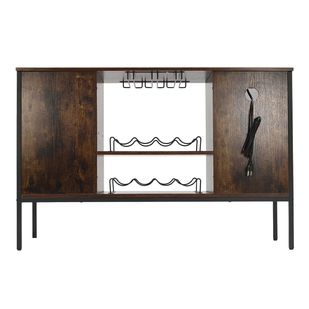 Wine Bar Cabinet with Power Outlets L7541