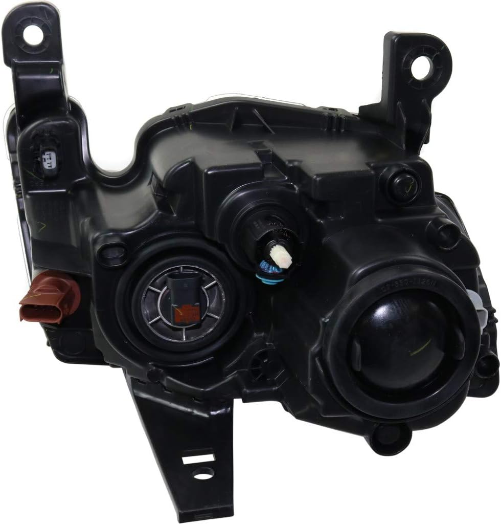 Headlight Assembly for Jeep Grand Cherokee 2017 2018 2019 Driver and Passenger Side Pair Halogen Black Trim I623897