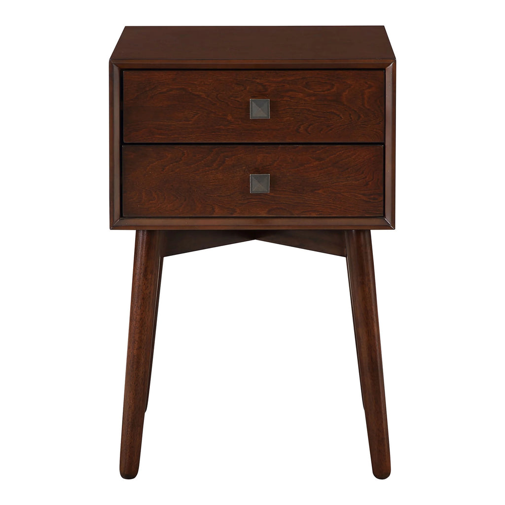 Espresso 2-Drawer Wood End Table L99958
