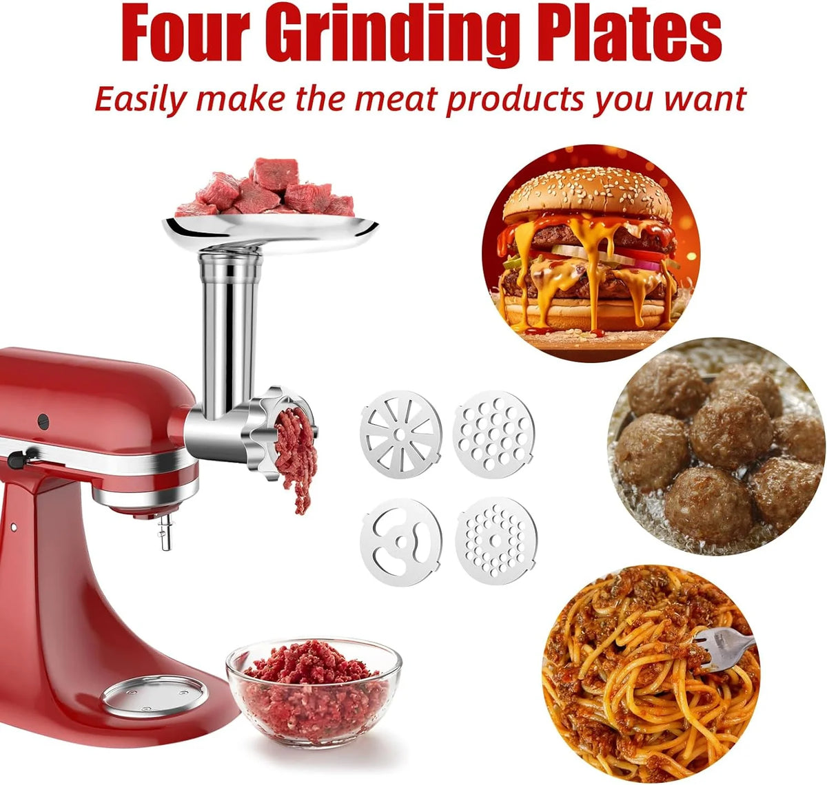 Stainless Steel Meat Grinder Attachments for Stand Mixers C714173