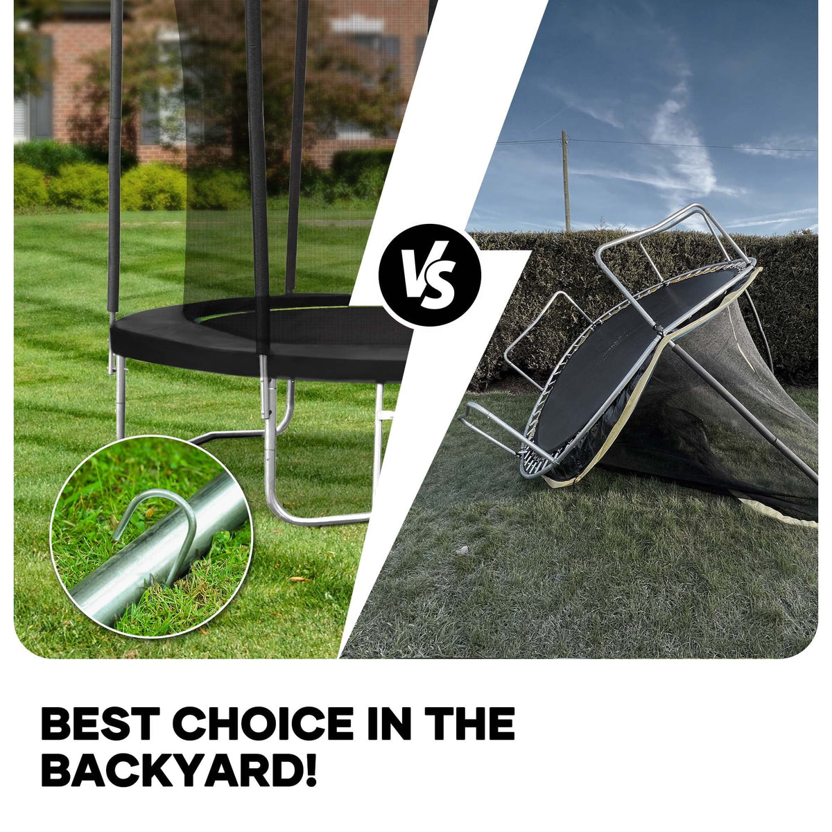 8ft Trampoline with 360 Safety Enclosure F92867