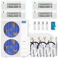 48,000 BTU 4 Zone Ceiling Cassette Ductless Air Conditioner and Heat Pump M4378