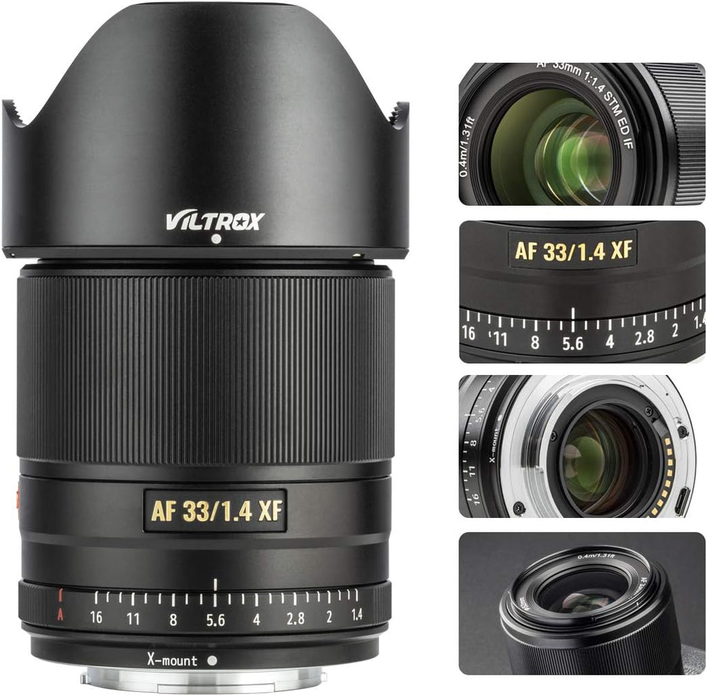 33mm F1.4 Auto-Focus Portrait Lens for Fujifilm X-Mount Camera X82055