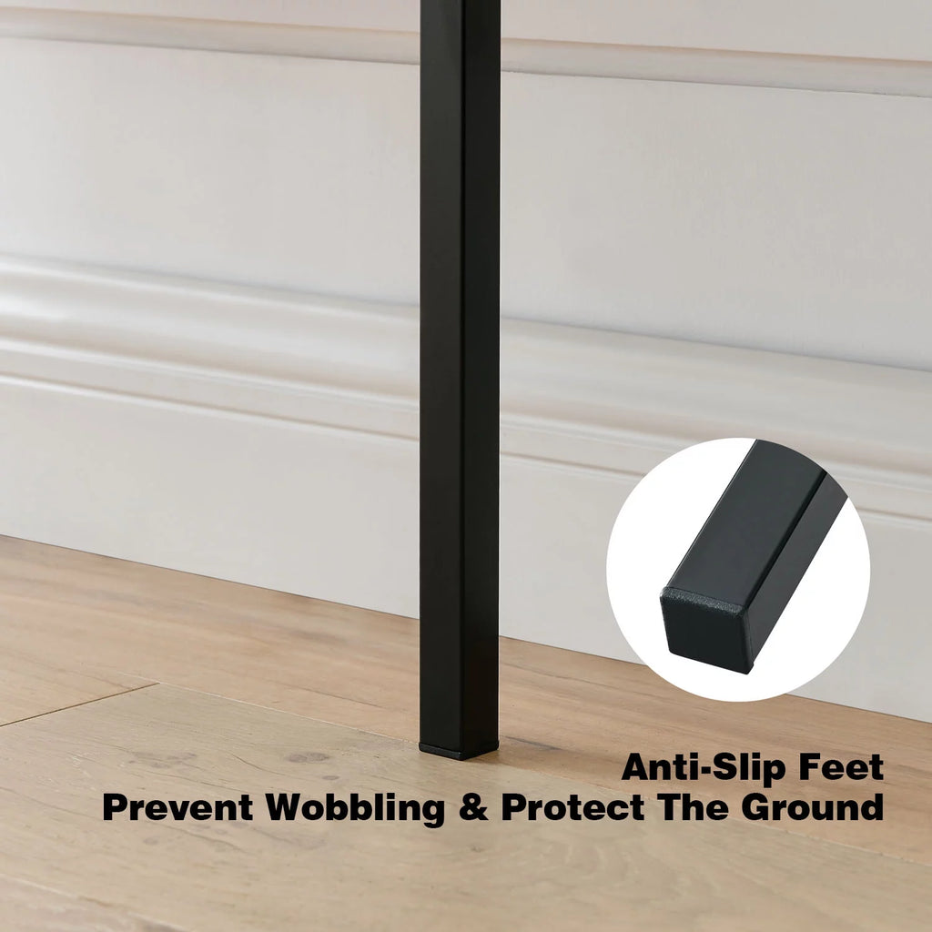 5 Tier Black Wall Mount Bookshelf Z717058