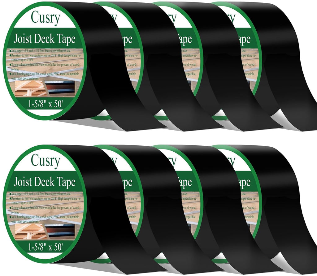 1-5/8" X 50' Deck Butyl Flashing Tape, 8 Packs E301