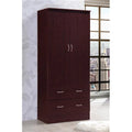 2 Door Mahogany Wardrobe Q398