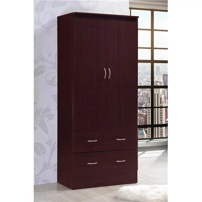 2 Door Mahogany Wardrobe Q398