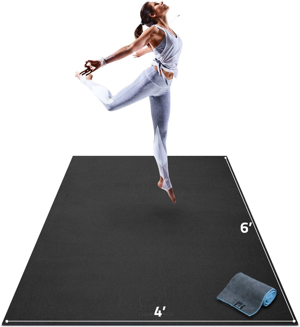 Large Non-Slip Yoga Mat 6' x 4' x 8mm B7570