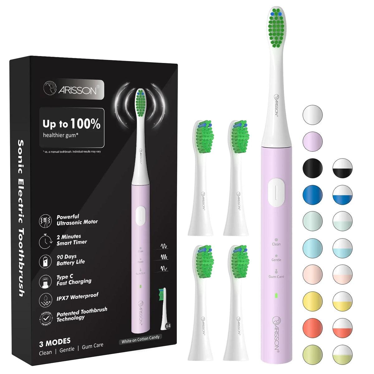 Sonic Electric Toothbrush with 2 Mins Smart Timer B2499