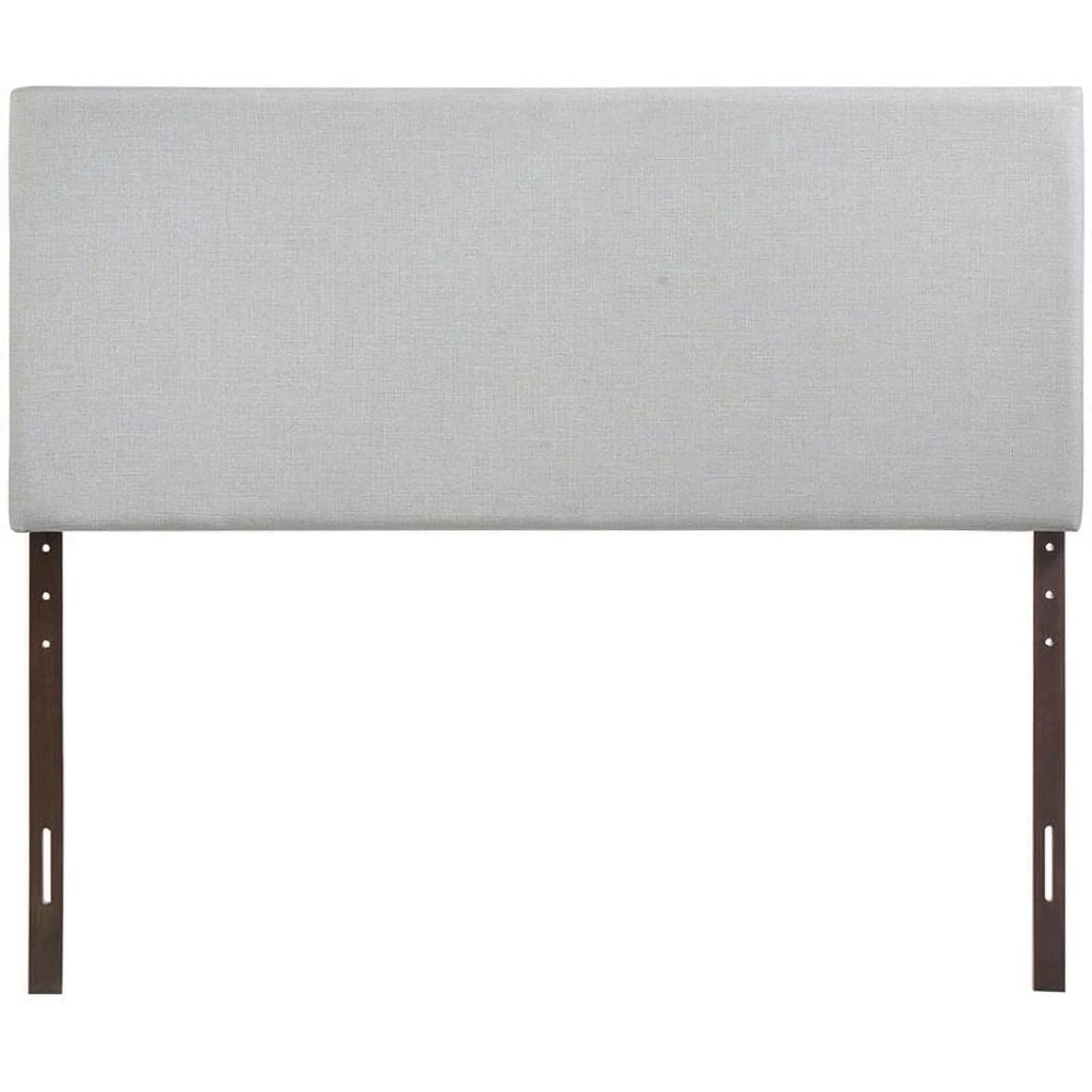 Gray Fabric Upholstered Full Panel Headboard P94467