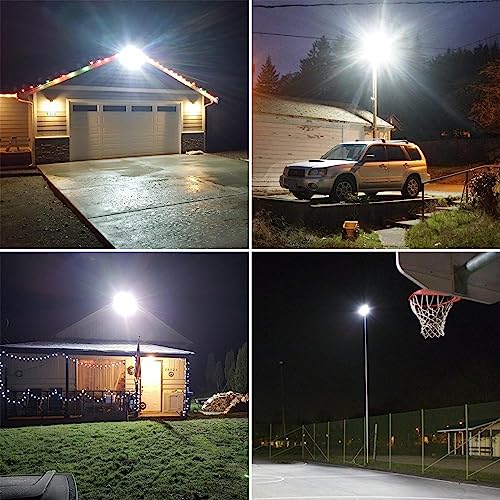 2 Pack 3200W Solar Street Lights with Motion Sensor IP66 6500K Z952375