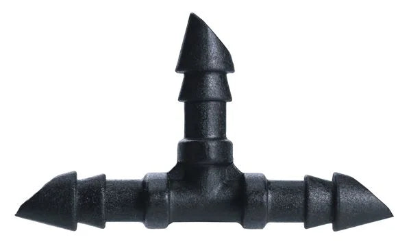 1/4" Barbed Drip Tube Tee Fitting for Water Irrigation Tubing O3557