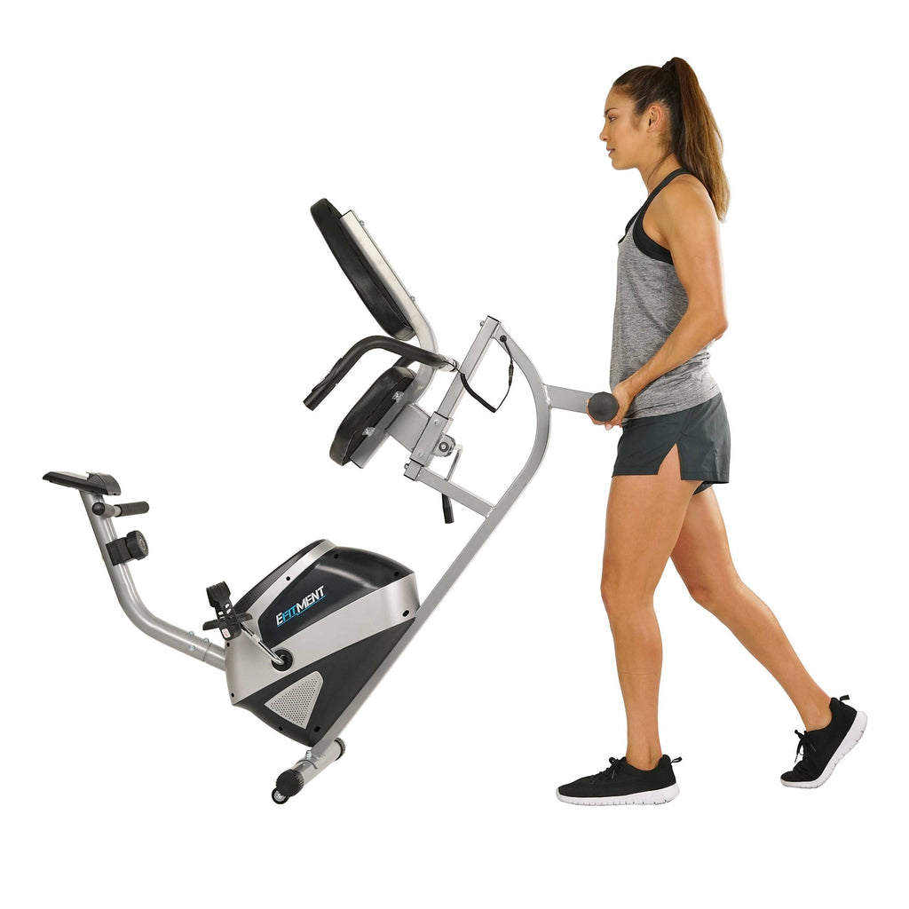 Magnetic Recumbent Exercise Bike with LCD Monitor U8802