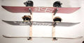 Wall Mounted Snowboard Rack Holds 3 Snowboards S74465