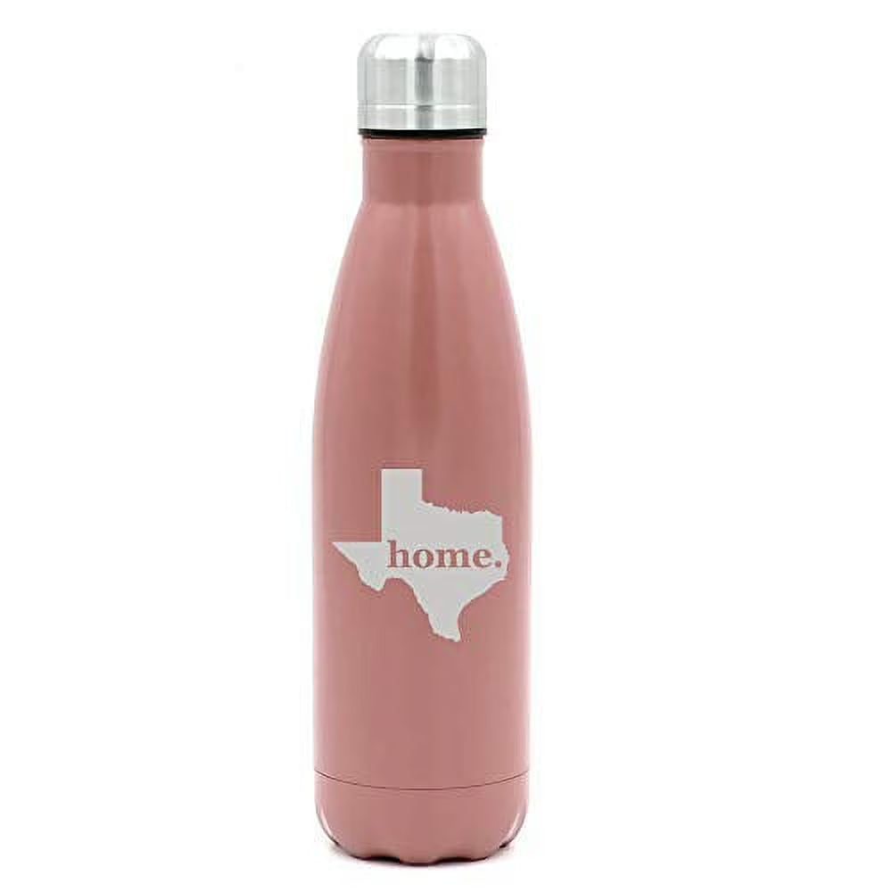 17 oz. Double Wall Vacuum Insulated Stainless Steel Water Bottle Travel Mug Cup (Rose Gold) Q69117