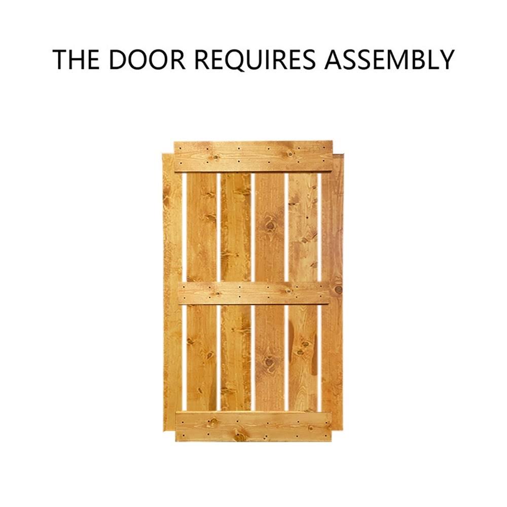 Stained Double Barn Door with Hardware Kit A3616