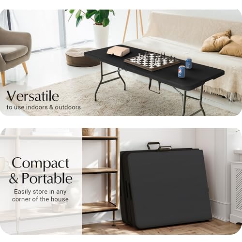White Plastic Folding Table X1891