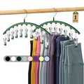 Metal Yoga Pants Hangers 2 Pack with 10 Clips Black A45915