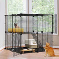 2-Tier Indoor Cat Cage Pet Playpen N1062