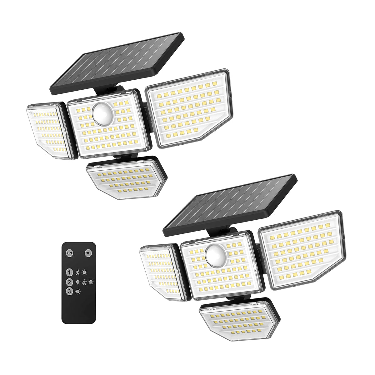 Adjustable Solar Motion LED Security Light 2-Pack T3635
