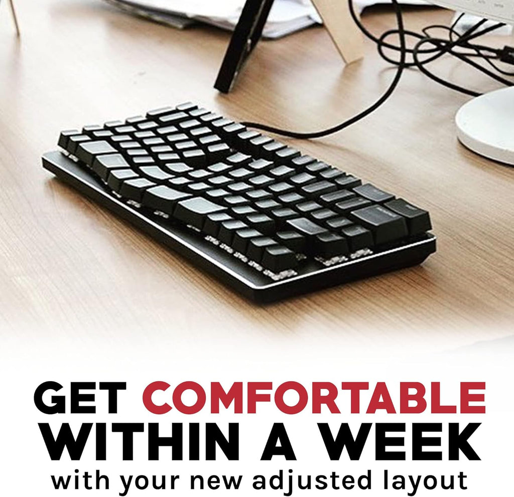 Black Ergonomic Mechanical Keyboard M609