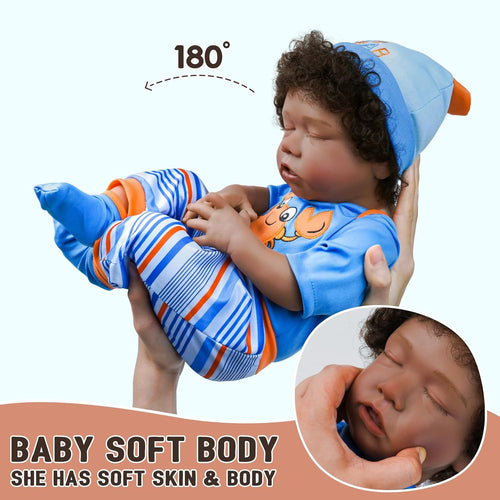 18-Inch Lifelike Reborn Baby Doll with Clothes W1095