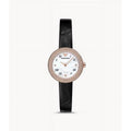 Rose Gold-Tone Leather Stainless Steel Watch W793246
