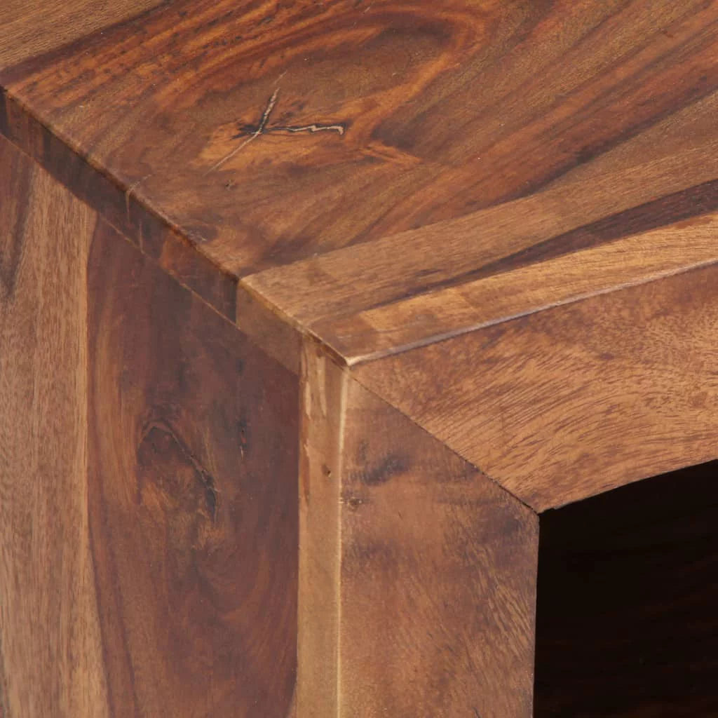 Rustic 3 Drawer TV Stand with Cable Outlet Q787267