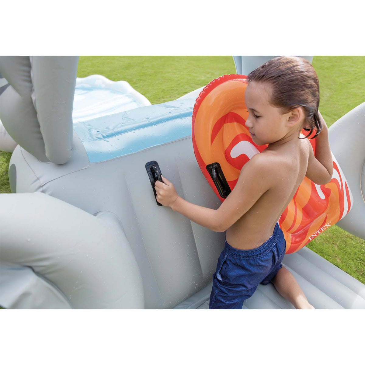 Inflatable Backyard Water Slide with Air Pump M100