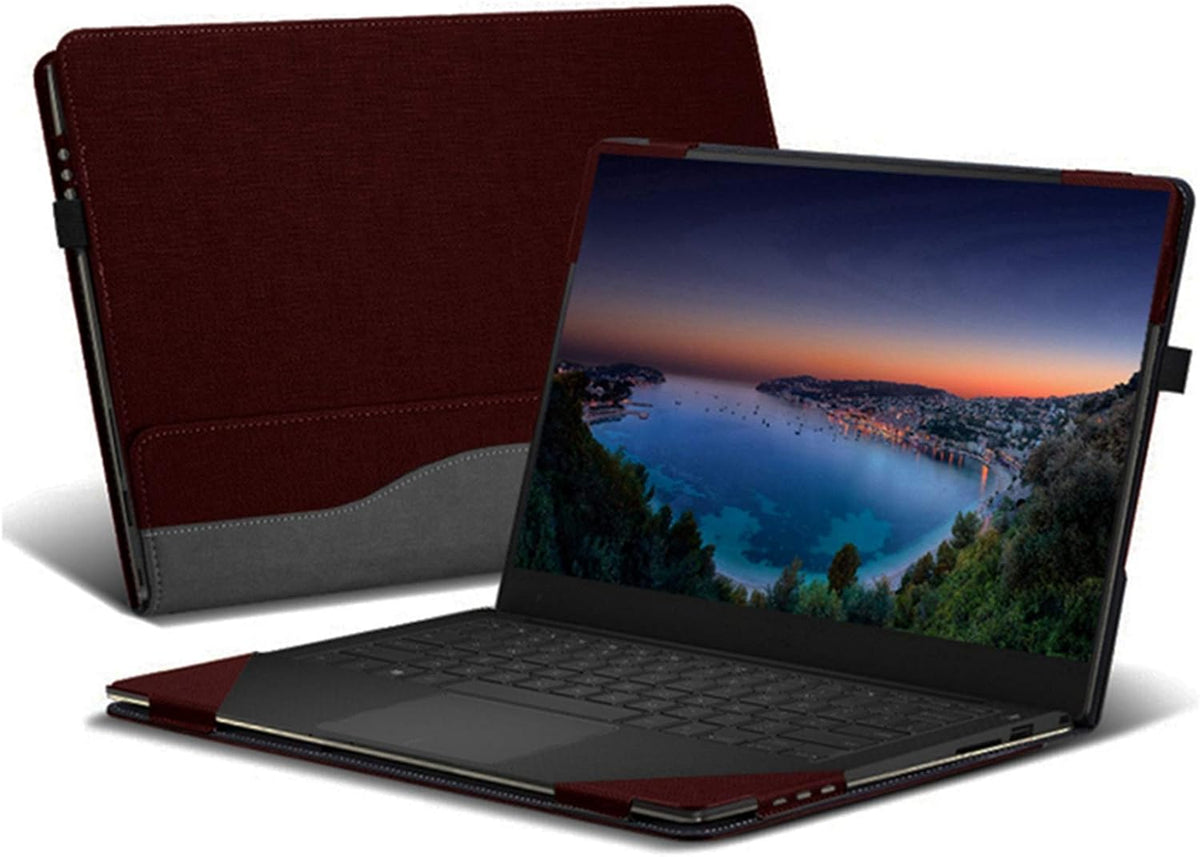 Grey PU Leather Folio Stand Hard Shell Case for Hp Spectre X360 15.6 inch, Pack of 2 Z656