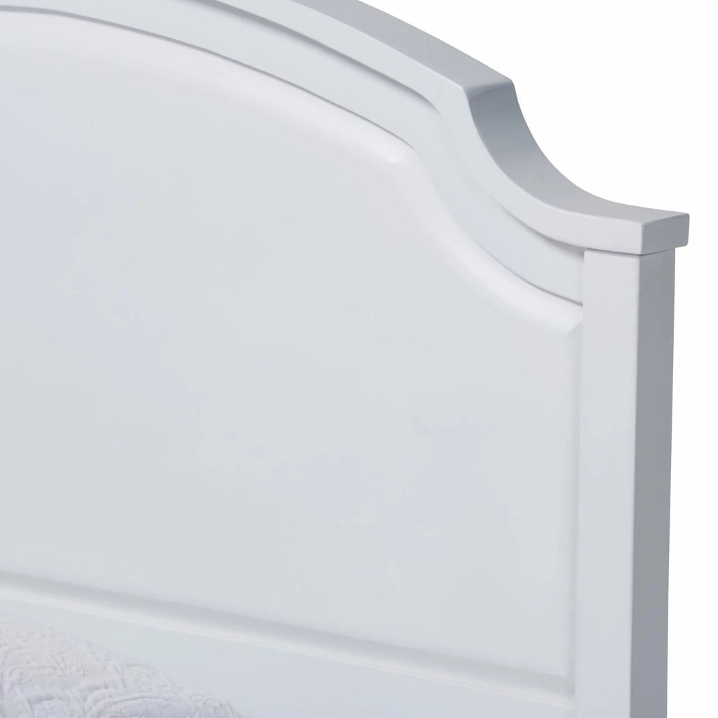 White Wood Twin Size 3-Piece Bedroom Set Q94017