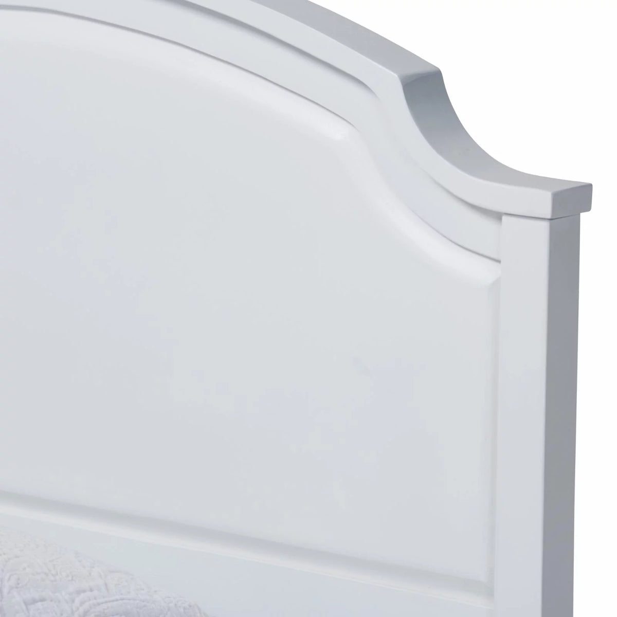 White Wood Twin Size 3-Piece Bedroom Set Q94017