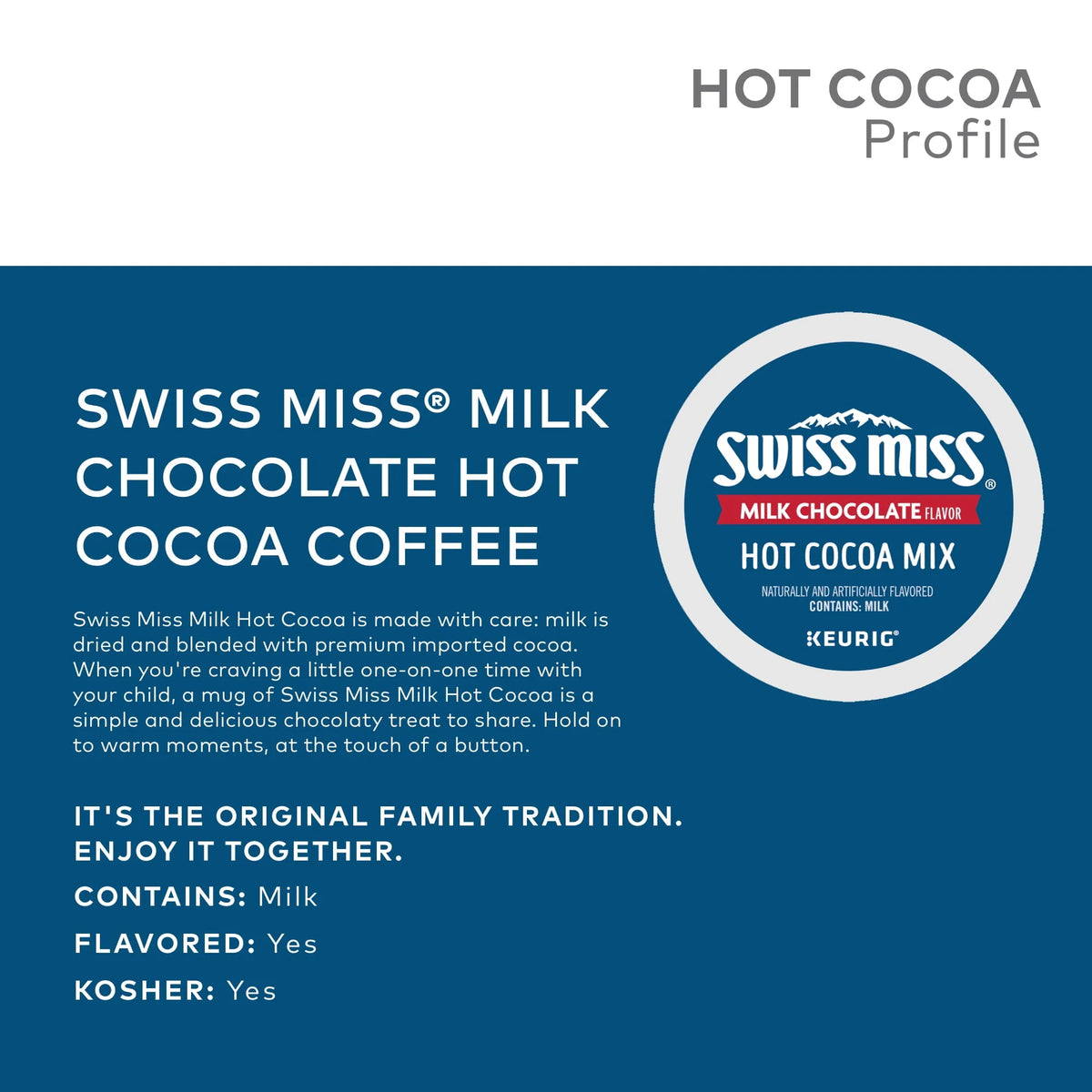 Milk Chocolate Hot Cocoa K-Cup Pod 16 Count J75370
